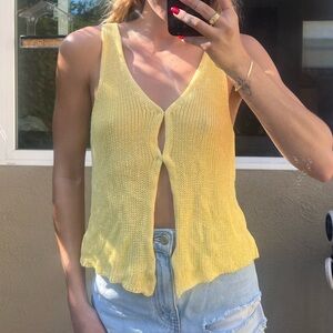 Yellow tank top